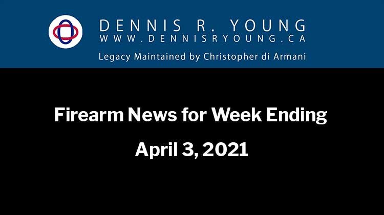 National and International Gun Control News for the week ending April 3, 2021